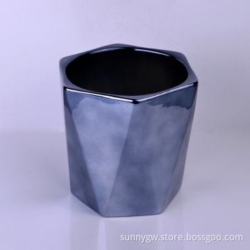 1500ml Colored Glazed Ceramic Candle Jar